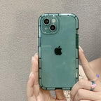 Luminous Shockproof Bumper Phone Case For iPhone 11 14 Pro Max 12 11 13 Pro Max X XR XS Max Transparent Back Cover  Full Bumper Case Strong Classic Phone Case Stevvex