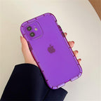 Luminous Shockproof Bumper Phone Case For iPhone 11 14 Pro Max 12 11 13 Pro Max X XR XS Max Transparent Back Cover  Full Bumper Case Strong Classic Phone Case Stevvex