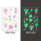 Luminous Tattoo Stickers Temporary Animal Tattoos Glow Paste on Face Arm Leg Fluorescent Waterproof Fake Tattoo For Kids Girls Stevvex