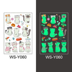 Luminous Tattoo Stickers Temporary Animal Tattoos Glow Paste on Face Arm Leg Fluorescent Waterproof Fake Tattoo For Kids Girls Stevvex