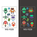 Luminous Tattoo Stickers Temporary Animal Tattoos Glow Paste on Face Arm Leg Fluorescent Waterproof Fake Tattoo For Kids Girls Stevvex