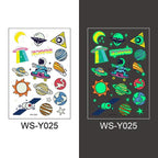 Luminous Tattoo Stickers Temporary Animal Tattoos Glow Paste on Face Arm Leg Fluorescent Waterproof Fake Tattoo For Kids Girls Stevvex