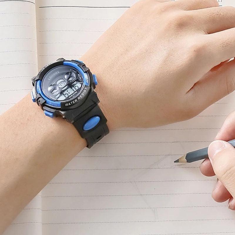 Luminous Watch For Children Students Dial Electronic Watch Multi-function Wrist Watch Kids Sports Watch Functional Digital Kids Watches LED Light Wristwatches For Boys Girls Stevvex