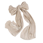 Lustrous Thread Hijab with Satin & Crinkle Texture, Featuring Metal Chain (MH142)