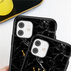 Luxurious Black Soft Silicone Black Marble Crown Letter Fashion Phone Case For iPhone 13 Pro Max 13 Mini Shockproof Case Soft Slim Fit Black Cell Phone Back Cover Stevvex