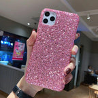 Luxurious Glitter Case For iPhone 11 Pro XS Max Case Cover For iPhone 6 7 8 Plus 11Pro Max 13 Pro Max Ultra Thin Sparkle Diamond Full Body Protective Edges Precise Fit Dustproof Anti Fingerprint Scratch-Resistant Phone Cover Stevvex