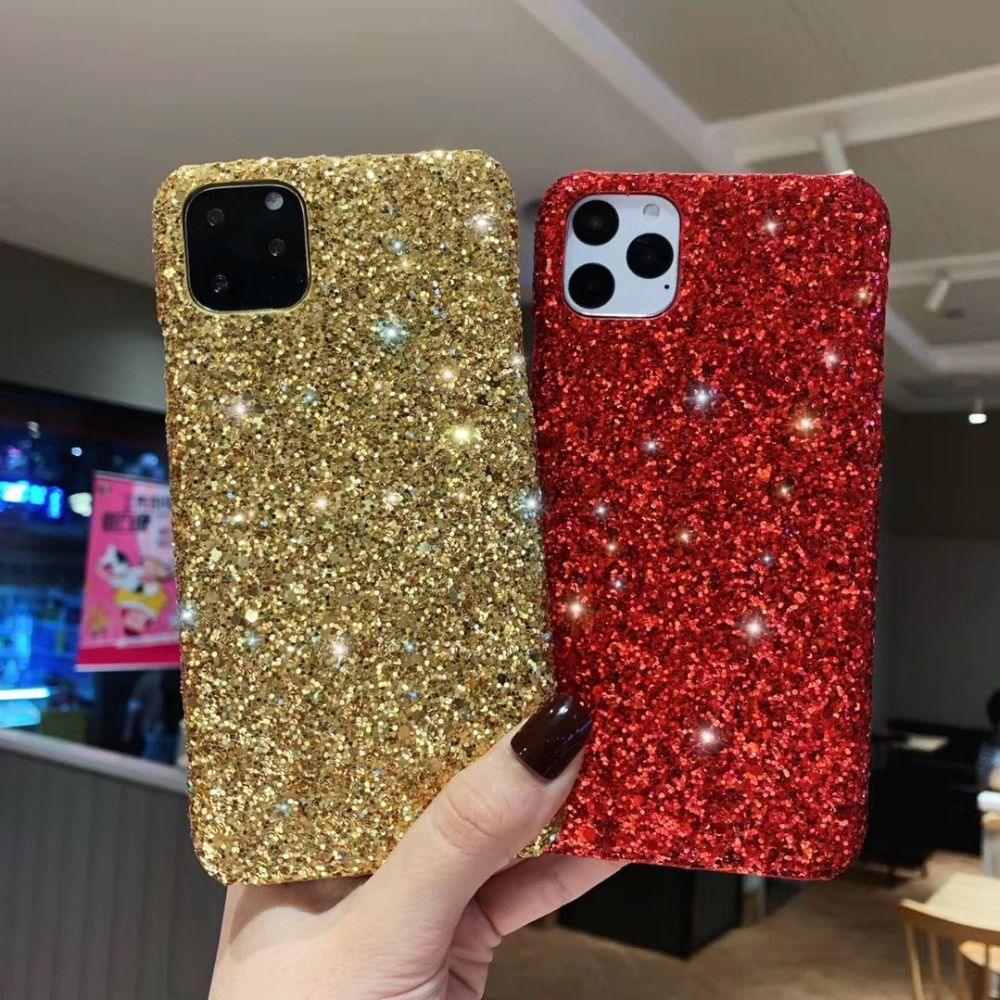 Luxurious Glitter Case For iPhone 11 Pro XS Max Case Cover For iPhone 6 7 8 Plus 11Pro Max 13 Pro Max Ultra Thin Sparkle Diamond Full Body Protective Edges Precise Fit Dustproof Anti Fingerprint Scratch-Resistant Phone Cover Stevvex