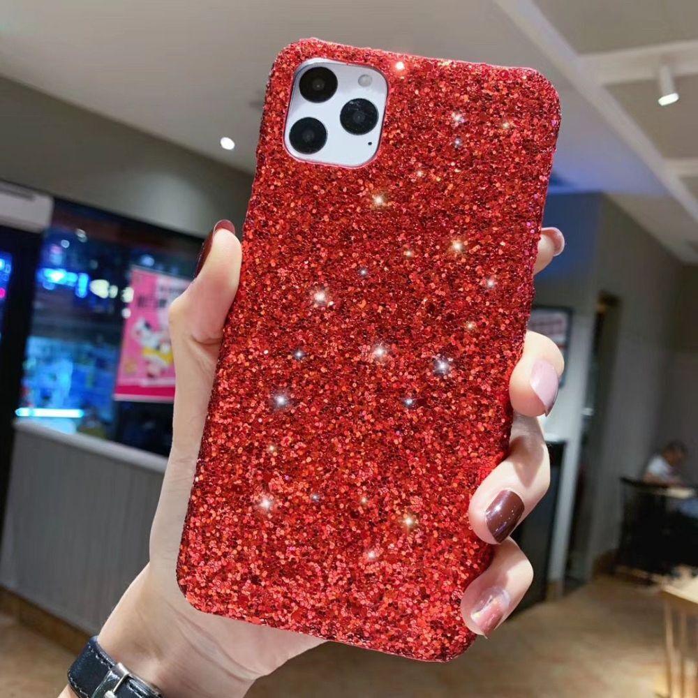 Luxurious Glitter Case For iPhone 11 Pro XS Max Case Cover For iPhone 6 7 8 Plus 11Pro Max 13 Pro Max Ultra Thin Sparkle Diamond Full Body Protective Edges Precise Fit Dustproof Anti Fingerprint Scratch-Resistant Phone Cover Stevvex