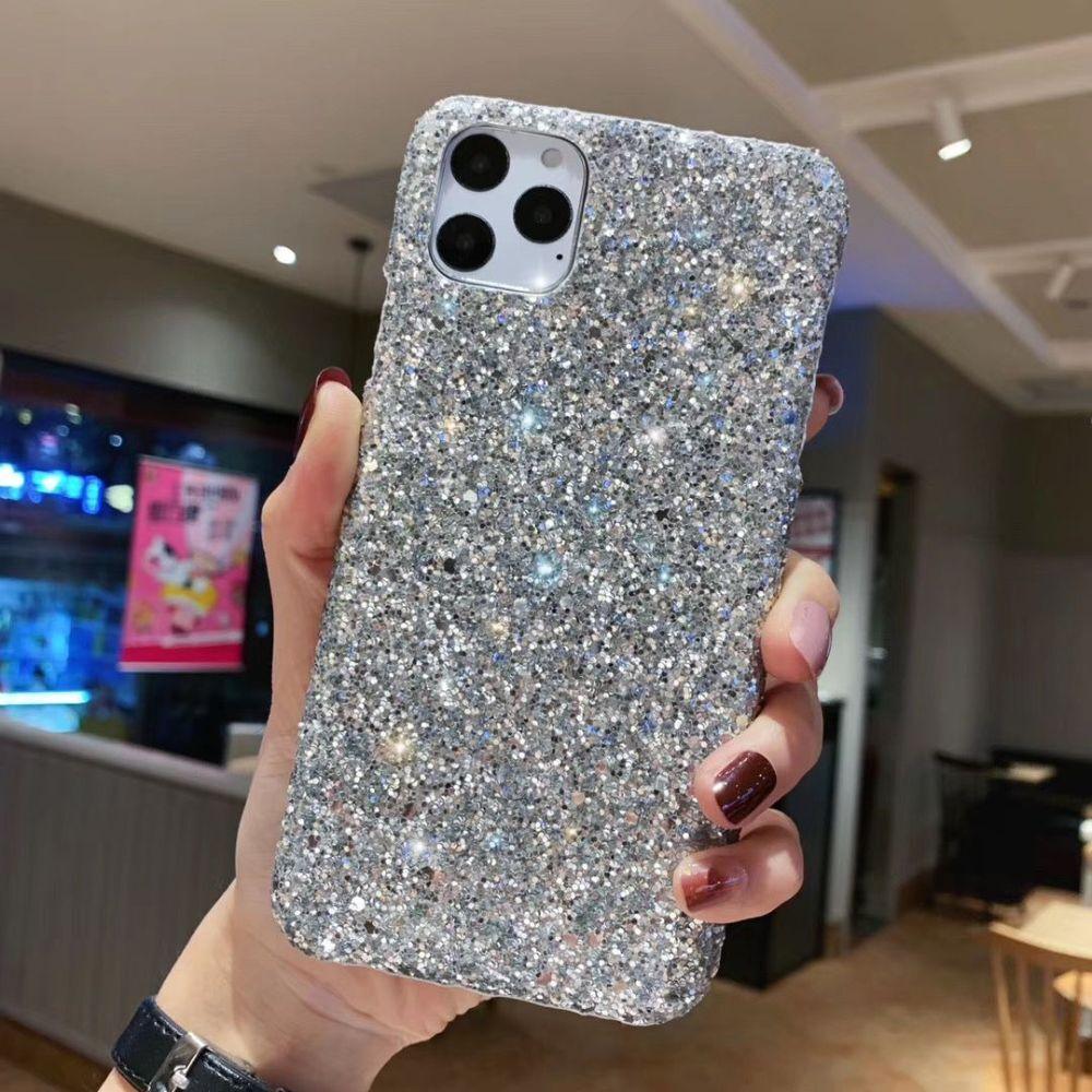 Luxurious Glitter Case For iPhone 11 Pro XS Max Case Cover For iPhone 6 7 8 Plus 11Pro Max 13 Pro Max Ultra Thin Sparkle Diamond Full Body Protective Edges Precise Fit Dustproof Anti Fingerprint Scratch-Resistant Phone Cover Stevvex