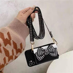 Luxurious Handbag Back Card Slot Lanyard Phone Case For iPhone 13 12 11 Pro X XS XR Max Shockproof Magnetic Case Compatible with iPhone Stevvex