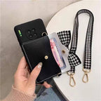 Luxurious Handbag Back Card Slot Lanyard Phone Case For iPhone 13 12 11 Pro X XS XR Max Shockproof Magnetic Case Compatible with iPhone Stevvex