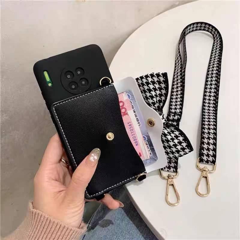 Luxurious Handbag Back Card Slot Lanyard Phone Case For iPhone 13 12 11 Pro X XS XR Max Shockproof Magnetic Case Compatible with iPhone Stevvex