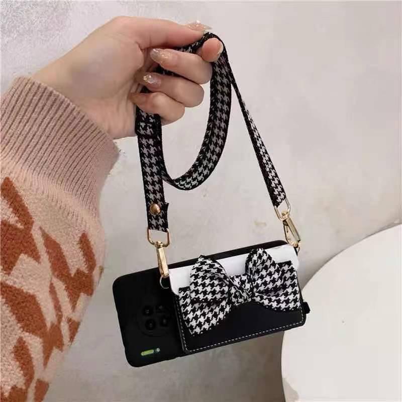 Luxurious Handbag Back Card Slot Lanyard Phone Case For iPhone 13 12 11 Pro X XS XR Max Shockproof Magnetic Case Compatible with iPhone Stevvex