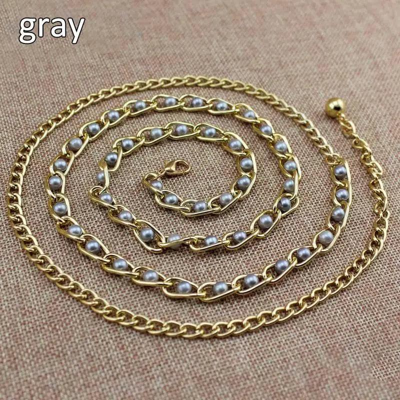 Luxurious Metal Adjustable Thin Strap Body Link Belts For Women Fashion Long Tassel Belly Metal Chain Waistbands For Women Stevvex