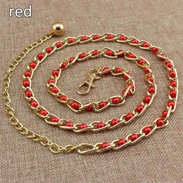 Luxurious Metal Adjustable Thin Strap Body Link Belts For Women Fashion Long Tassel Belly Metal Chain Waistbands For Women Stevvex