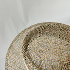 Luxurious New Handmade Straw Beach Hat For Women Summer Hat Luxury Cap Fashion Straw Hat Flat Sun Protection Hats Beautiful Unique Design 55-60cm Stevvex