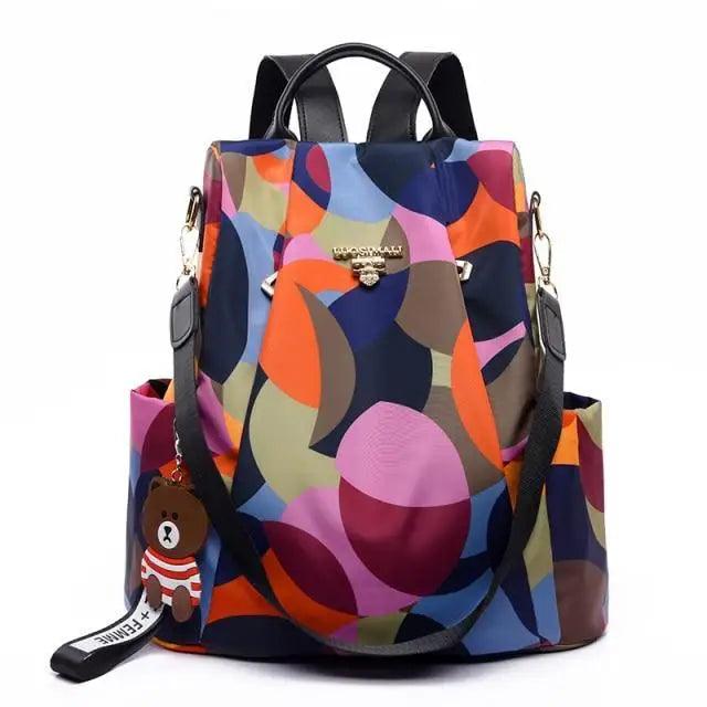 Luxurious Waterproof Women's Backpack Fashionable Anti-theft Women Backpacks Nice Print School Bag High Quality Large Capacity Backpack Stevvex