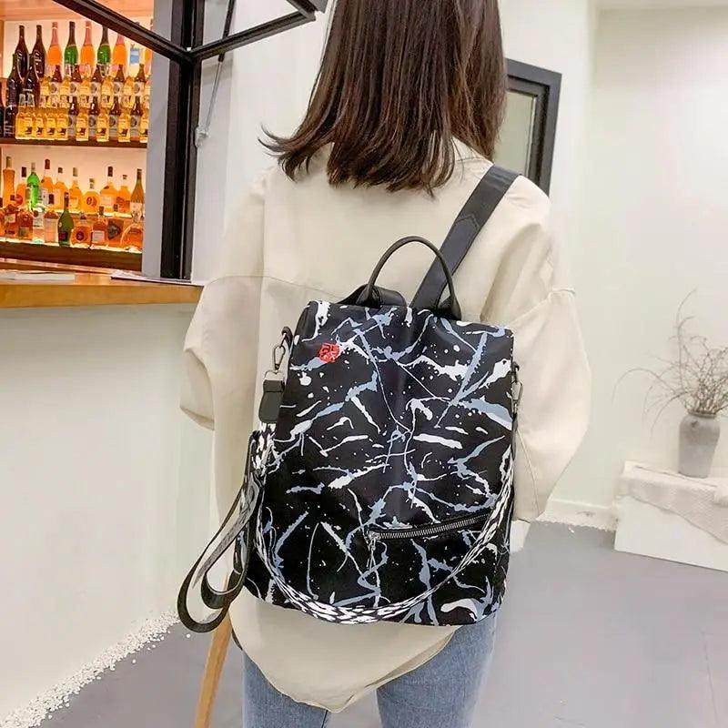 Luxurious Waterproof Women's Backpack Fashionable Anti-theft Women Backpacks Nice Print School Bag High Quality Large Capacity Backpack Stevvex