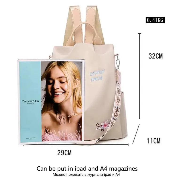 Luxurious Waterproof Women's Backpack Fashionable Anti-theft Women Backpacks Nice Print School Bag High Quality Large Capacity Backpack Stevvex