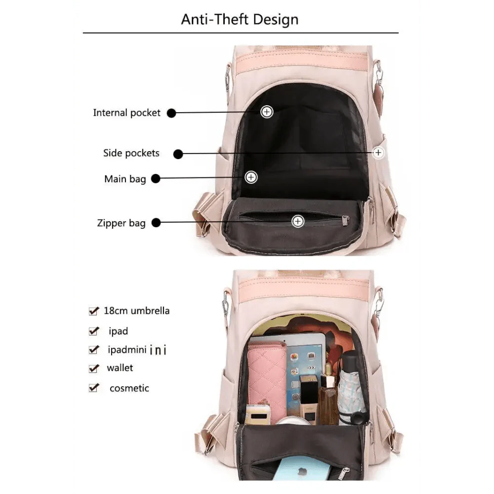 Luxurious Waterproof Women's Backpack Fashionable Anti-theft Women Backpacks Nice Print School Bag High Quality Large Capacity Backpack Stevvex