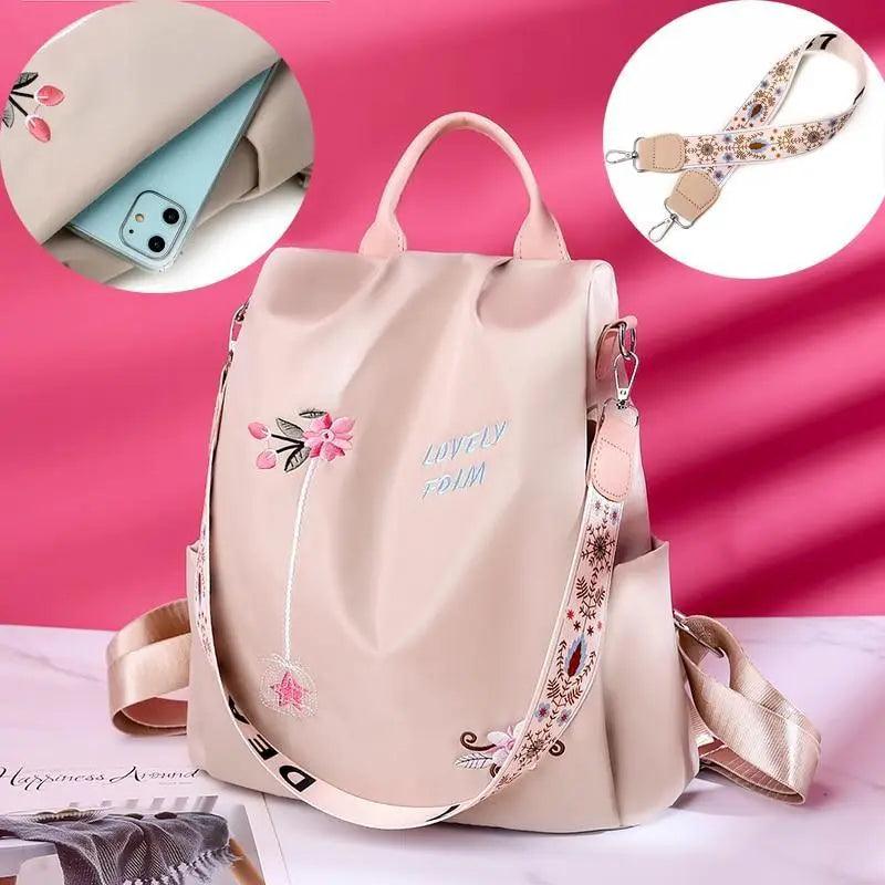 Luxurious Waterproof Women's Backpack Fashionable Anti-theft Women Backpacks Nice Print School Bag High Quality Large Capacity Backpack Stevvex