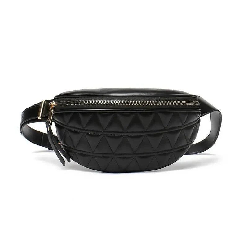 Luxurious Women PU Leather Waist Bags Waterproof Belt Bag Cross Body Fanny Pack Travel Bum Bag Stevvex