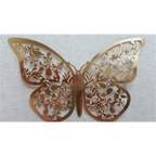 Luxury 3D Wall Stunning 12Pcs 4D Hollow Butterfly Wall Sticker Home Decoration Wall Stickers wedding Party Wedding Decors Butterfly Kids Room Decors Stevvex