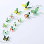 Luxury 3D Wall Stunning 12Pcs 4D Hollow Butterfly Wall Sticker Home Decoration Wall Stickers wedding Party Wedding Decors Butterfly Kids Room Decors Stevvex