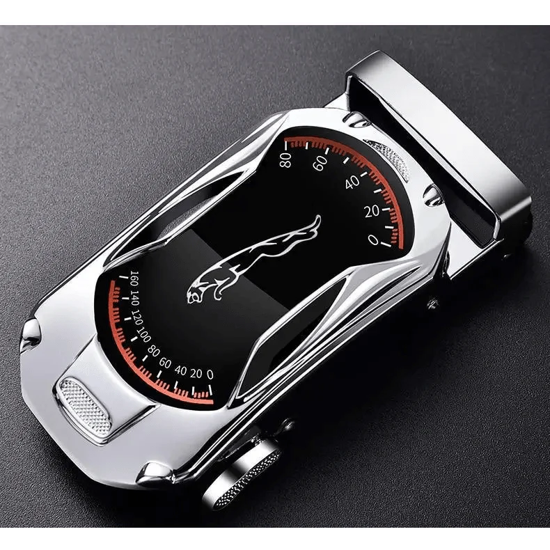 Luxury Automatic Black Genuine Leather Business Belt For Men New Fashion High Quality Black Belts Stevvex