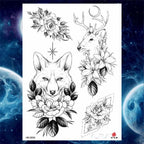 Luxury Big Tattoo Stickers Butterfly Body Arm Leg Tattoos Temporary Black Flower Rose Tattoos For Women's Adults Stevvex
