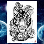 Luxury Big Tattoo Stickers Butterfly Body Arm Leg Tattoos Temporary Black Flower Rose Tattoos For Women's Adults Stevvex