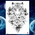 Luxury Big Tattoo Stickers Butterfly Body Arm Leg Tattoos Temporary Black Flower Rose Tattoos For Women's Adults Stevvex