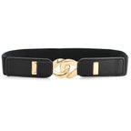 Luxury Black Elastic Women Belt Unique Belt Stretch Waistband Stylish Women Vintage Waist Belts Stevvex