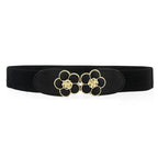 Luxury Black Elastic Women Belt Unique Belt Stretch Waistband Stylish Women Vintage Waist Belts Stevvex