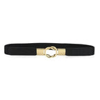 Luxury Black Elastic Women Belt Unique Belt Stretch Waistband Stylish Women Vintage Waist Belts Stevvex