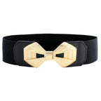 Luxury Black Elastic Women Belt Unique Belt Stretch Waistband Stylish Women Vintage Waist Belts Stevvex
