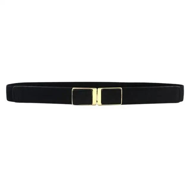 Luxury Black Elastic Women Belt Unique Belt Stretch Waistband Stylish Women Vintage Waist Belts Stevvex