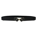 Luxury Black Elastic Women Belt Unique Belt Stretch Waistband Stylish Women Vintage Waist Belts Stevvex