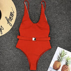 Luxury Black Female Swimsuit Vintage One Piece Ruffled Push Up Tummy Control Swimwear Halter One Piece Slimming Retro Swimsuit Women's Plus Size Push Up Bathing Suit Solid Red Swimwear Women Padded Bathing Suits Stevvex