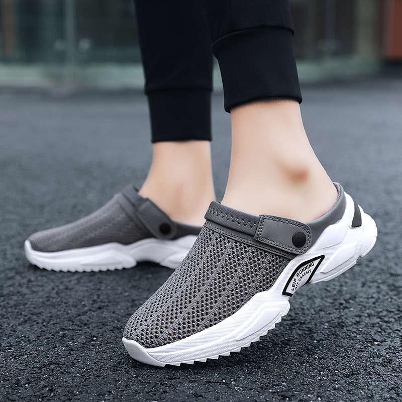 Luxury Black Mens Shoes Flip Flops Platform Slipper Sandals Men Shoe Summer Tennis Fitness Gym Garden Clog Shoes Sandals Summer Indoor Outdoor Walking Slipper Stevvex