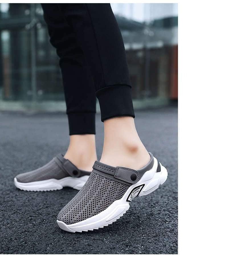 Luxury Black Mens Shoes Flip Flops Platform Slipper Sandals Men Shoe Summer Tennis Fitness Gym Garden Clog Shoes Sandals Summer Indoor Outdoor Walking Slipper Stevvex