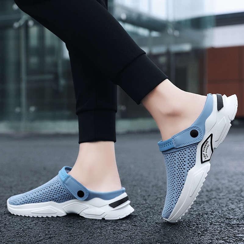 Luxury Black Mens Shoes Flip Flops Platform Slipper Sandals Men Shoe Summer Tennis Fitness Gym Garden Clog Shoes Sandals Summer Indoor Outdoor Walking Slipper Stevvex