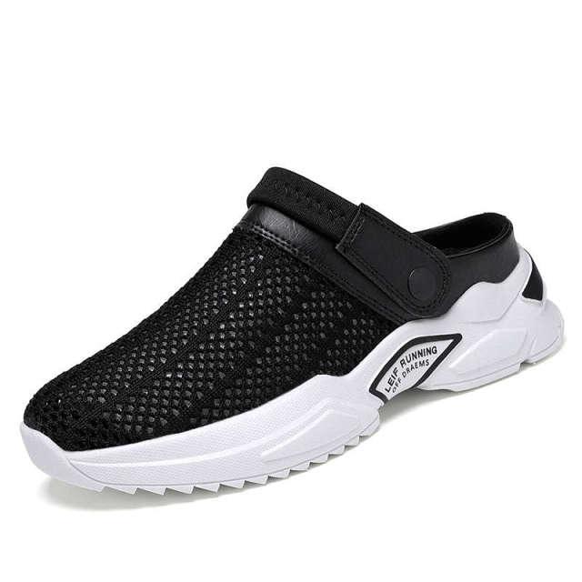 Luxury Black Mens Shoes Flip Flops Platform Slipper Sandals Men Shoe Summer Tennis Fitness Gym Garden Clog Shoes Sandals Summer Indoor Outdoor Walking Slipper Stevvex
