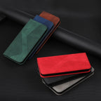 Luxury Blue Flip Wallet Case For iPhone 14 13 12 Mini Plus 11 Pro Magnetic Cards Phone Cover Magnetic PU Leather Phone Case Classic S-shaped Simple Flip Wallet Cover Stevvex