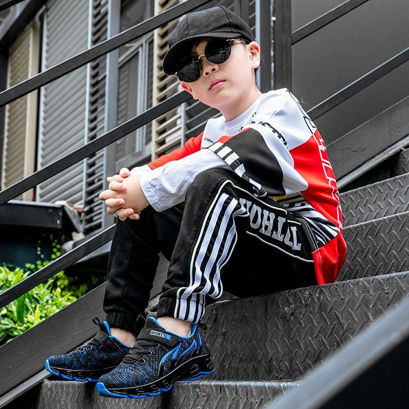 Luxury Boys Sneakers Kids Running Outdoor Children Sport Tennis Breathable Non-slip Sole Sneakers Outdoor Sport Walking Fashion Sneakers Stevvex