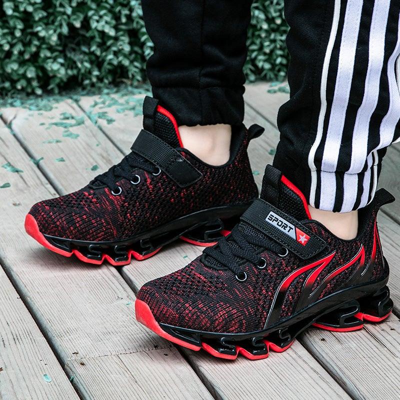 Luxury Boys Sneakers Kids Running Outdoor Children Sport Tennis Breathable Non-slip Sole Sneakers Outdoor Sport Walking Fashion Sneakers Stevvex
