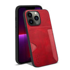 Luxury Brown Leather With Card Holder Phone Case For iPhone 11 12 Pro Max Soft Silicone Back Cover For iPhone 13 14 Pro Genuine Leather Case for iPhone Stevvex