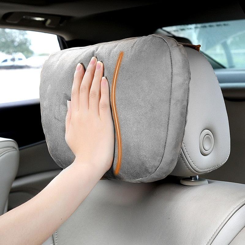 Luxury Car Neck Pillow Car Travel Neck Rest Pillows Seat Cushion Support Car Headrest Neck Support Seat Design Class Soft Universal Adjustable Car Neck Pillow Waist Pillow Universal Driving Seat Car Pillow Sleeping Neck Headrest Stevvex