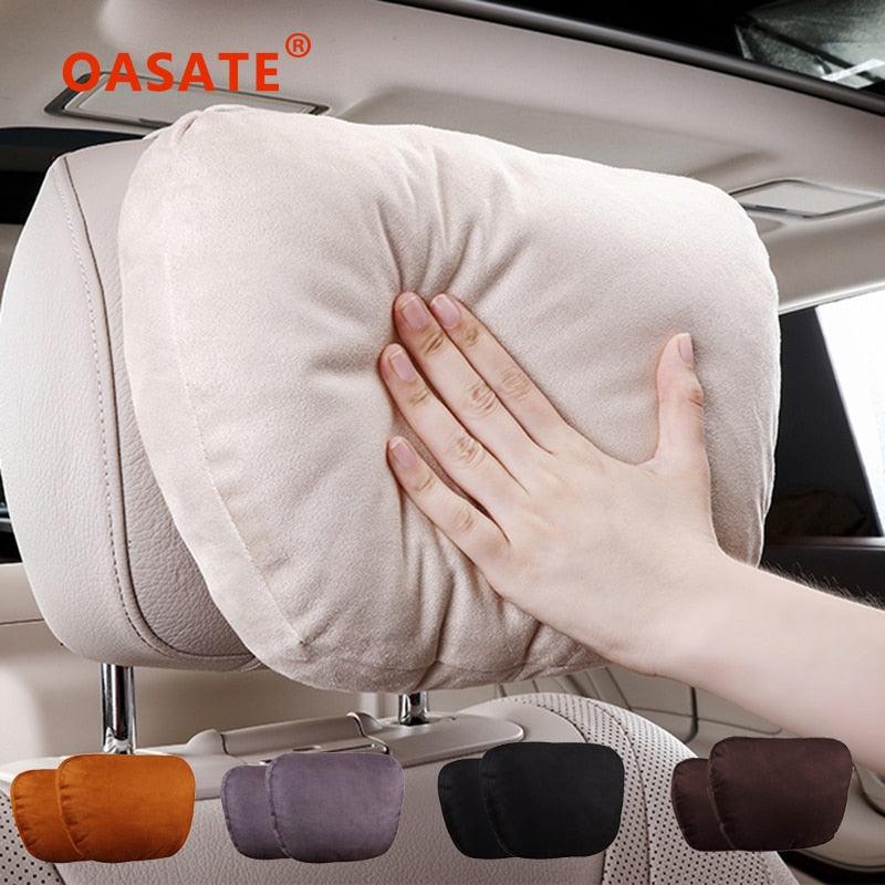 Luxury Car Neck Pillow Car Travel Neck Rest Pillows Seat Cushion Support Car Headrest Neck Support Seat Design Class Soft Universal Adjustable Car Neck Pillow Waist Pillow Universal Driving Seat Car Pillow Sleeping Neck Headrest Stevvex