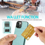 Luxury Cards Case For iPhone 14 13 12 Mini 11 Pro Max Durable Leather Strong Stand Holder Phone Cover Magnetic Flip Case For Women Girls With Card Holder Secure Card Holder Stevvex